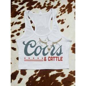 Beer Cropped Tank Top